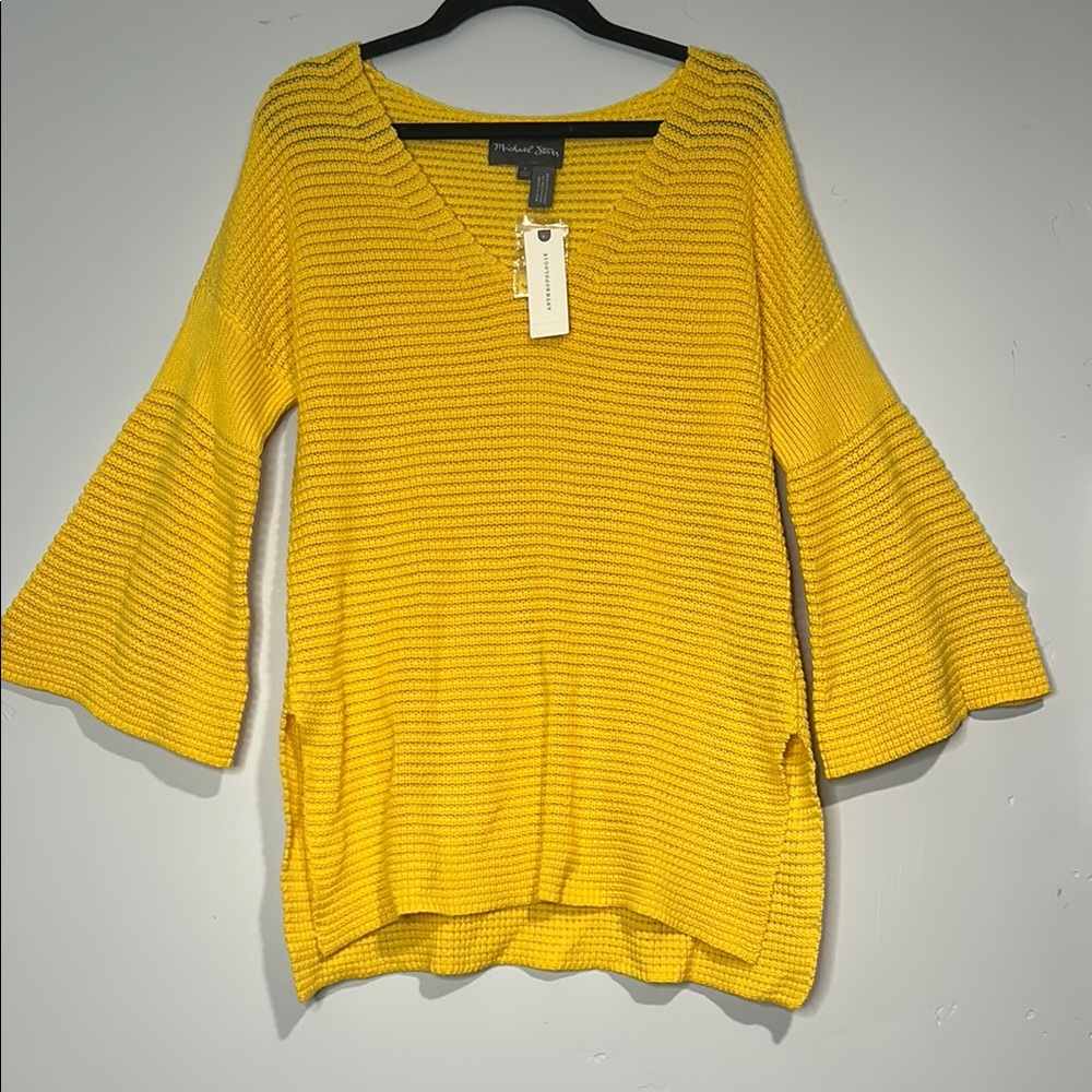 Michael Stars Mustard Knit Top